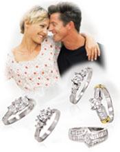 Engagement rings and couple