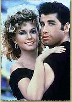 Newton-John and Travolta in Grease